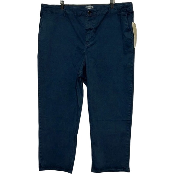 NWT Goodthreads Women’s navy Crop Chino’s size XXL - Picture 1 of 4